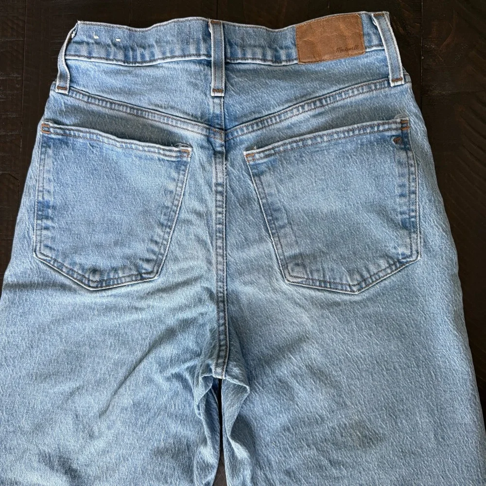 Madewell Women’s High Waisted Cropped Balloon Jeans Light Blue Wash Size 27 - Picture 7 of 15
